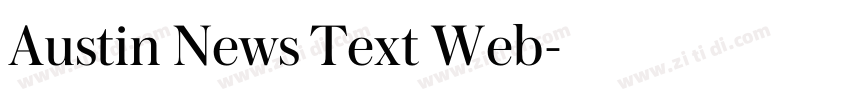 Austin News Text Web字体转换